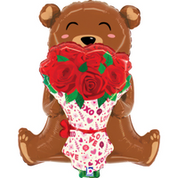 PINK BALLOON BOUQUET BEAR