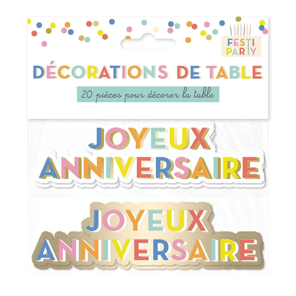 HAPPY PARTY TABLE DECO DUO 