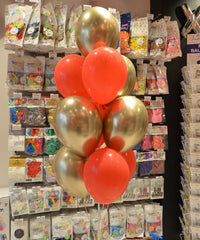 SACHETS DE BALLONS LATEX COULEUR ROUGE 28/30CM