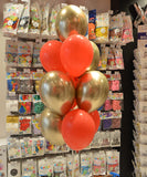 SACHETS DE BALLONS LATEX COULEUR ROUGE 28/30CM