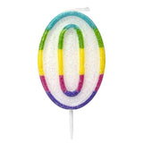 6CM NUMBER 0 BIRTHDAY CANDLE