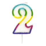 6CM NUMBER 2 BIRTHDAY CANDLE