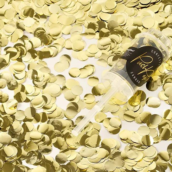MINI GOLDEN CONFETTI CANNON