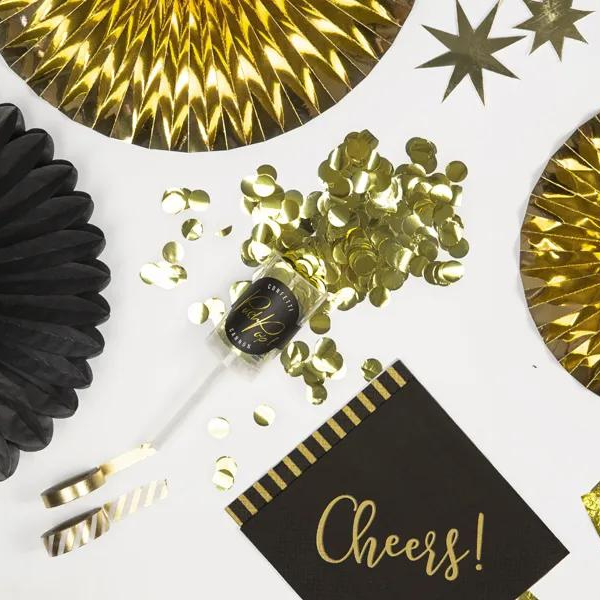 MINI GOLDEN CONFETTI CANNON