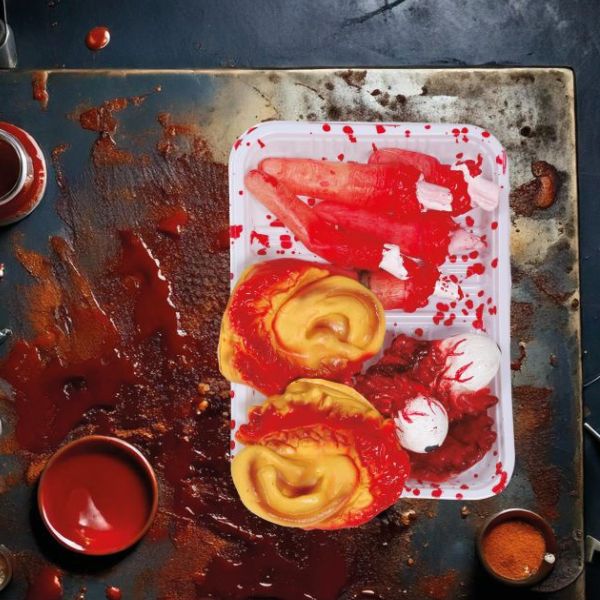 PLATEAU D'ORGANES 18X13 CMS VINYLE