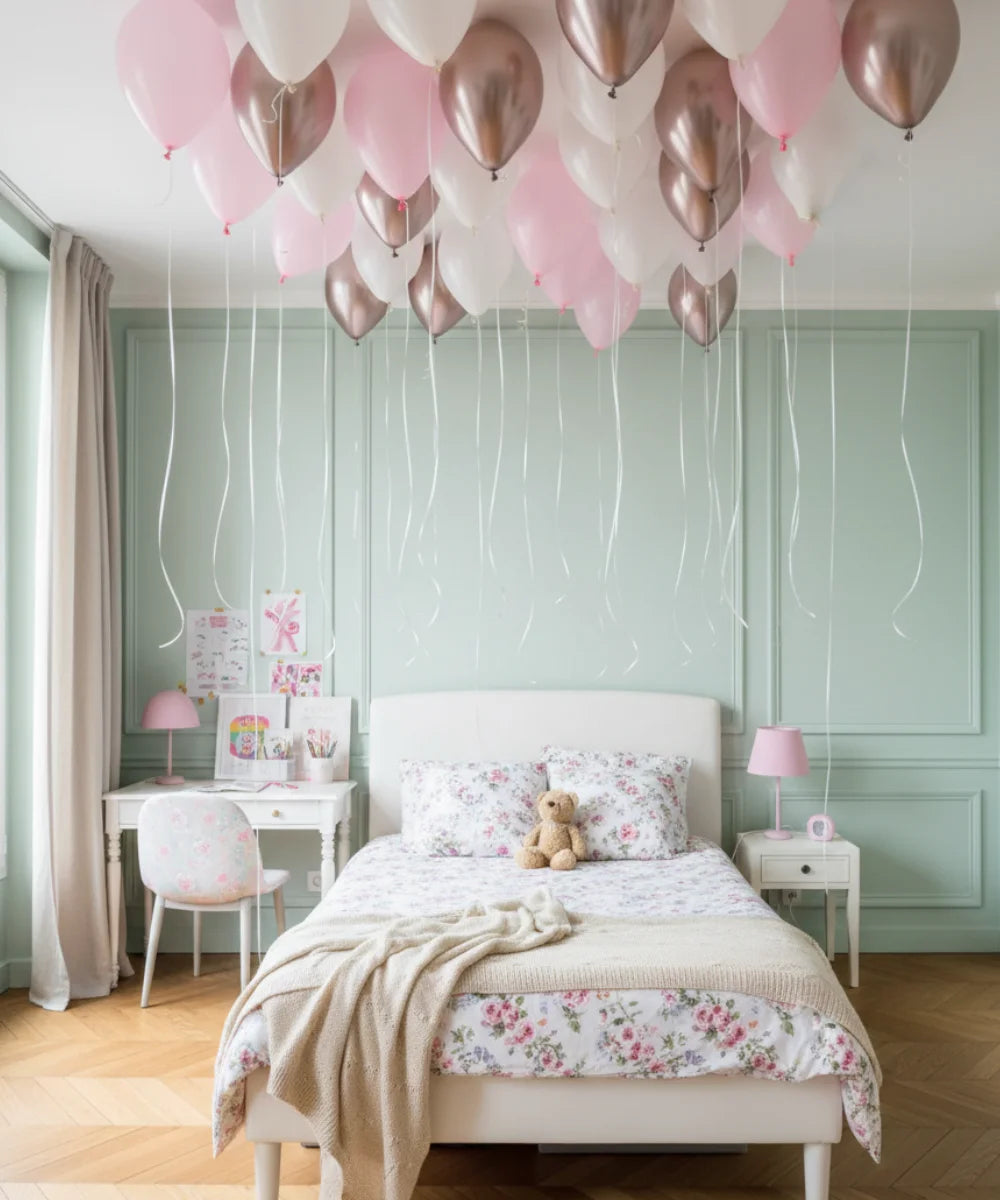 SET OF 25 30CM LATEX BALLOONS INFLATED WITH HELIUM