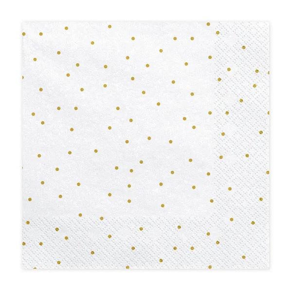 3-PLY DOTS TOWELS PER X20 OF 33CM