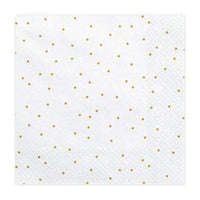 SERVIETTES 3 PLIS DOTS PAR X20 DE 33CM