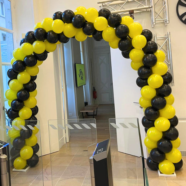 BAGS OF LATEX BALLOONS YELLOW COLOR 28/30CM