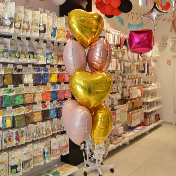HEART BALLOON 45CM GOLD
