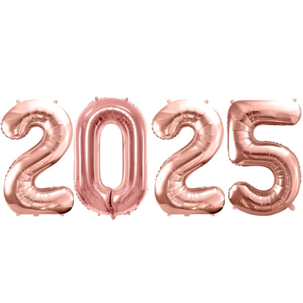 Ballons chiffres 86 cm aluminium - 2025