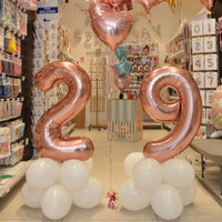 NUMBER 2 ROSE GOLD BALLOON 86CM 