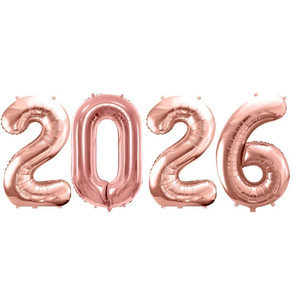 Ballons chiffres 86 cm aluminium - 2026