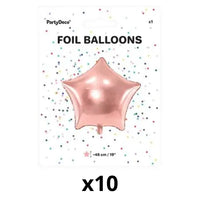 STAR BALLOON 48CM PINK GOLD