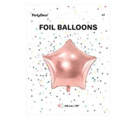 STAR BALLOON 48CM PINK GOLD