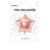 STAR BALLOON 48CM PINK GOLD