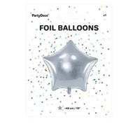 BALLON ETOILE 48CM ARGENT