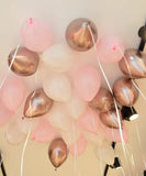 SET OF 25 30CM LATEX BALLOONS INFLATED WITH HELIUM