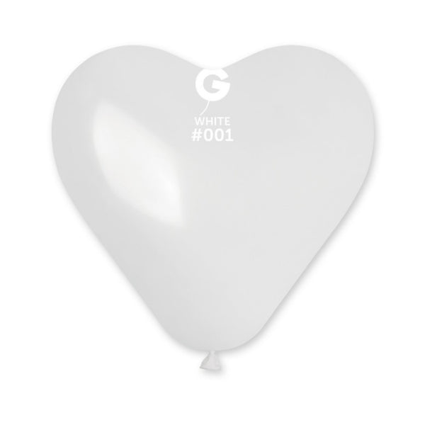 BAG OF 5 LATEX HEART BALLOONS 28/30CM