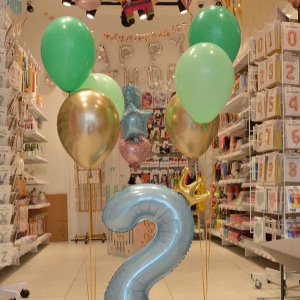 BAGS OF LATEX BALLOONS MINT GREEN COLOR 28/30CM 