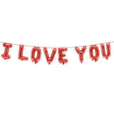 GUIRL BALLONS LETTRE ROUGE "I LOVE YOU"