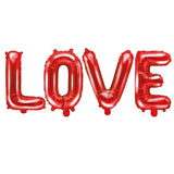 BALLON LETTRES ROUGE MOT "LOVE"