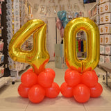 GOLD NUMBER 4 BALLOON 86CM 