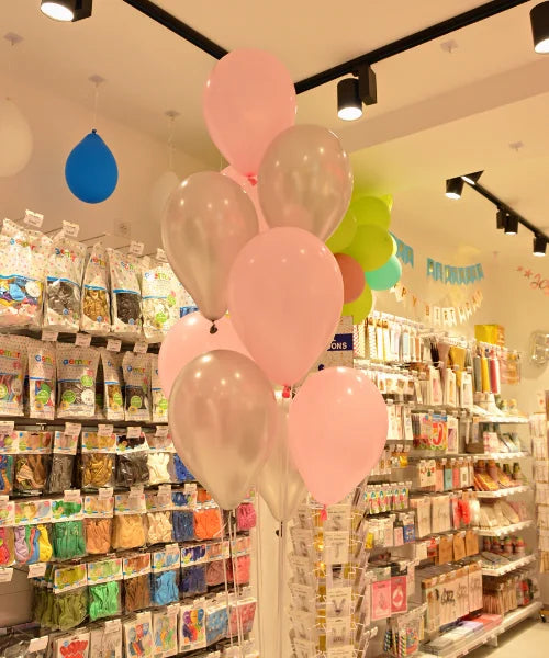 BAGS OF PINK COLOR LATEX BALLOONS 28/30CM 