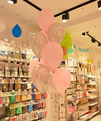 BAGS OF PINK COLOR LATEX BALLOONS 28/30CM 