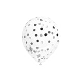 BAG OF 6 GOLDEN CONFETTI BALLOONS 45CM
