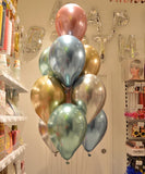 Ballon latex 33cm multicolore brillant