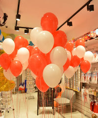 BAGS OF RED COLOR LATEX BALLOONS 28/30CM 