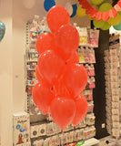 BAGS OF RED COLOR LATEX BALLOONS 28/30CM 