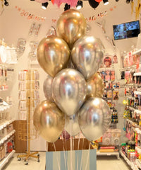 ballons latex gonflé hélium