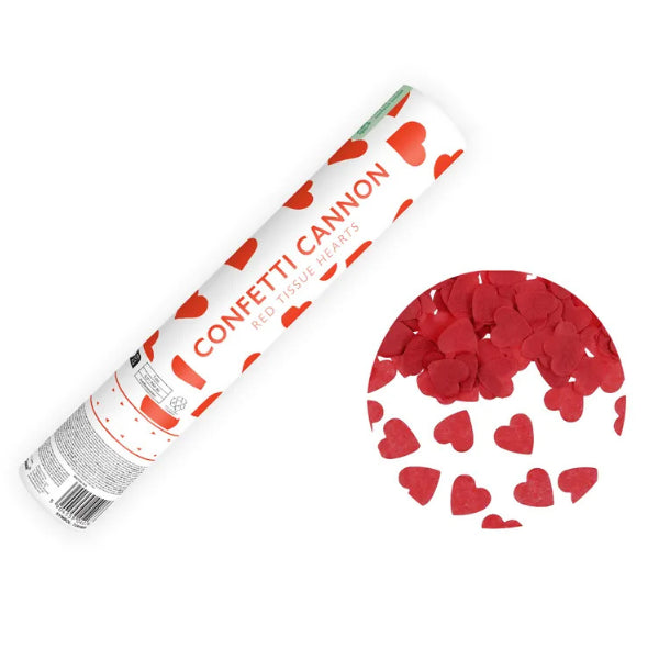 CANON CONFETTI COEUR ROUGE 28CM