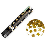 CONFETTI CANNON 40CM RECTANGLE GOLD 