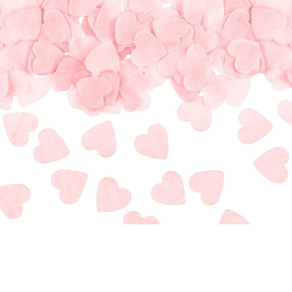 WHITE HEART CONFETTI PAPER BAG 15G