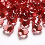 RED HEART SHAPED CRYSTAL CONFETTIS