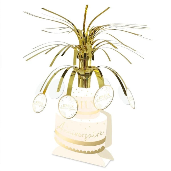 CHIC GOLD ANNIVERSARY CENTERPIECE