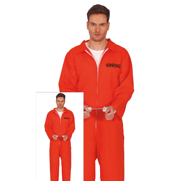déguisement prisonnier homme combinaison orange sans menottes