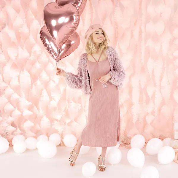 HEART BALLOON 45CM ROSE GOLD