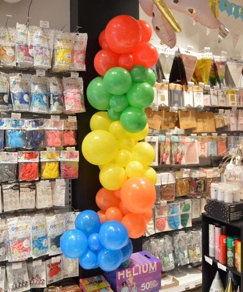 Guirlande de ballons organique multicolore en latex biodégradable