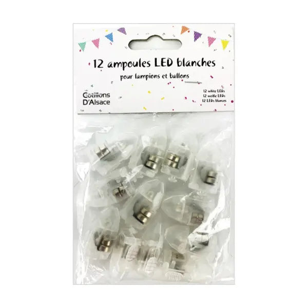 12 mini LED lumière blanche pour ballon