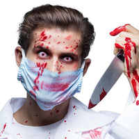 Lentilles Halloween rouges veinées pour zombie, démon ou médecin possédé
