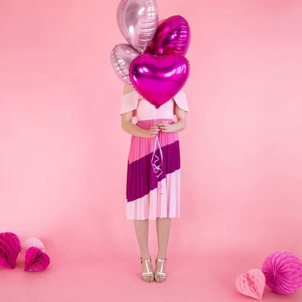 HEART BALLOON 45CM PINK