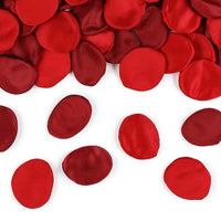 PÉTALES DE ROSE EN TISSU ROUGE X100