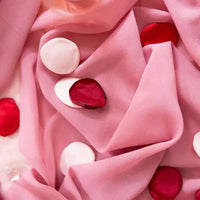 PÉTALES DE ROSE EN TISSU ROSE X100