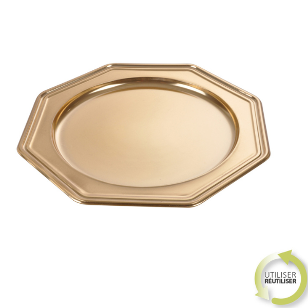 SET OF 5 RECTANGLE TRAYS 24*34CM SILVER