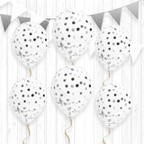 BAG OF 6 GOLDEN CONFETTI BALLOONS 45CM