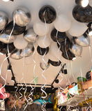 SET OF 25 30CM LATEX BALLOONS INFLATED WITH HELIUM